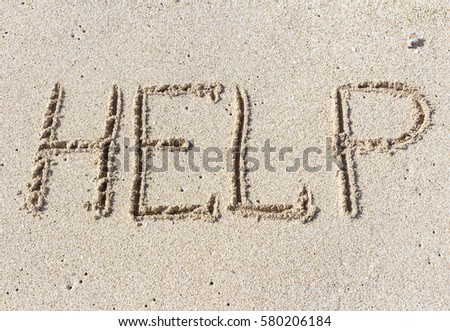 Help me the inscription on the sand. Please help me. On a tropical beach.