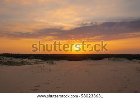Sunset. Beautiful sunset at black sea. Gold Sea sunset background. Amazing sea  picture. Sunset  golds waves. Summer 