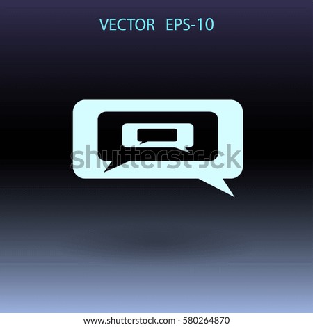 chatting icon. vector illustration