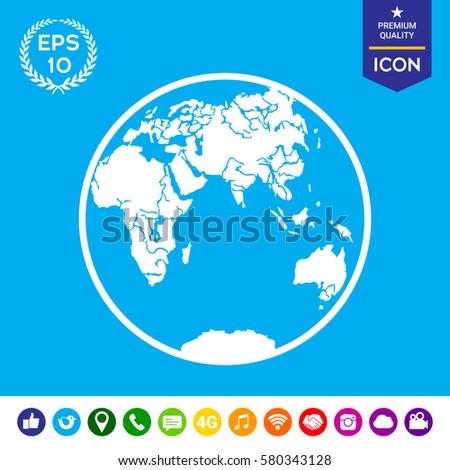 Earth logo icon