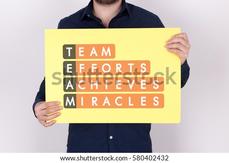 Team Efforts Achieves Miracles Acronym