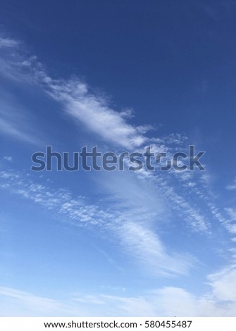 Beautiful clouds landscape in early spring