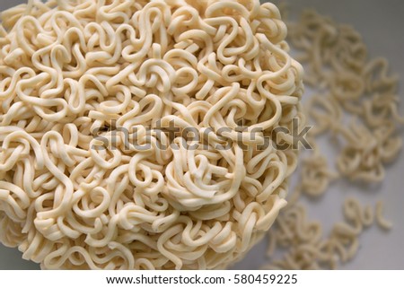 Instant noodles,texture