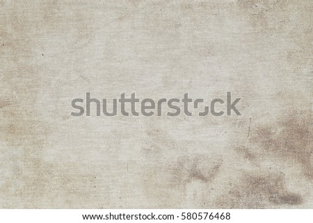 old parchment paper canvas texture grunge background, dirty linen fabric Royalty-Free Stock Photo #580576468