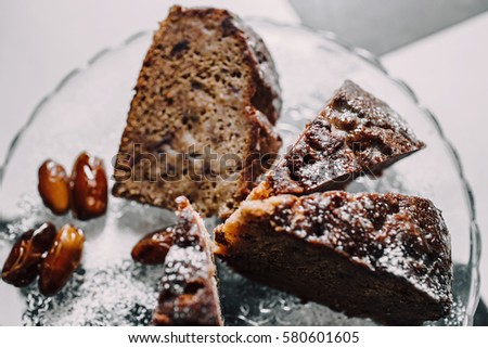 Ð¡hocolate cake and dates