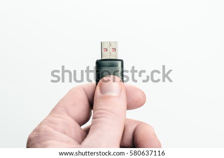 flash drive in hand