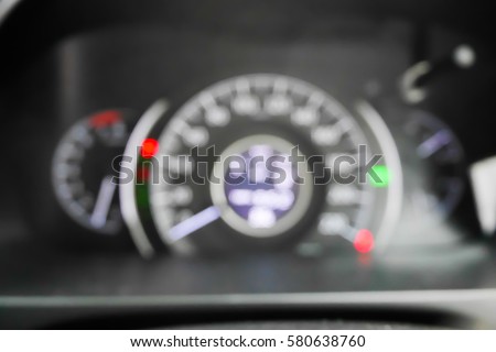 Picture blurred  for background abstract and can be illustration to article of Gauge the car