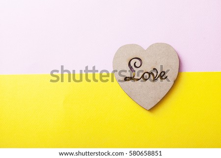 One wooden heart. The wooden heart. Valentines day concept.  pictures concept theme Love.