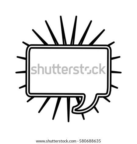 chat bubble square icon stock image, vector illustration design