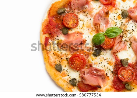 Ham Pizza, Italian Restaurant 