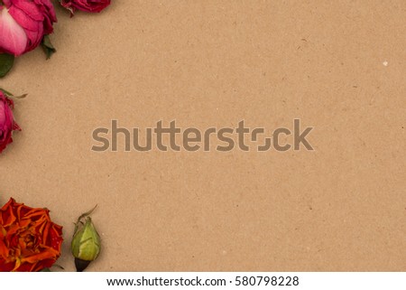 Romantic letter background, blank space. Place for writing. Free space for text . mock up sample