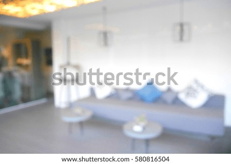 Picture blurred  for background abstract and can be illustration to article of living room