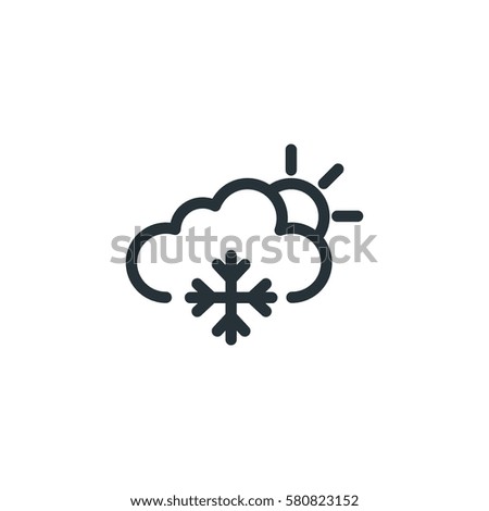 Snowing vector icon