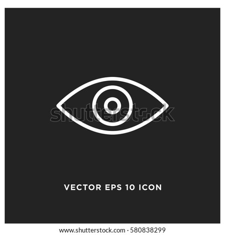 View vector icon, eye icon