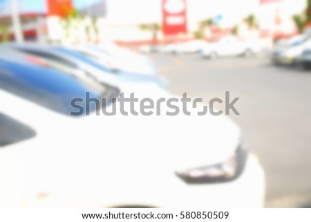 Blurred abstract background and can be illustration to article of Parking lot
