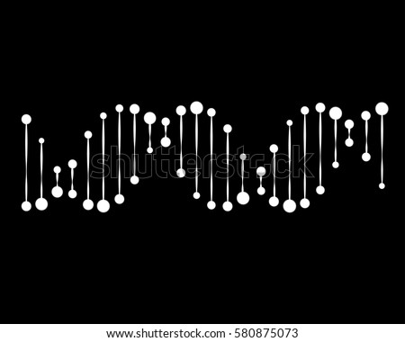Molecular structure of DNA. DNA. Vector illustration. Royalty-Free Stock Photo #580875073