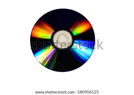 Cd disk isolated on a white background