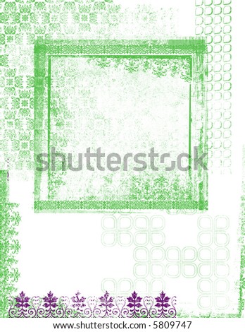 Distressed background with image frame