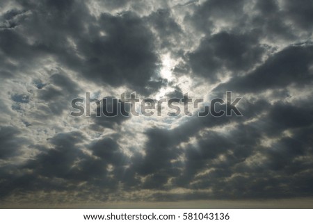 sky backgrounds , cloudy sky ,Cumulus white clouds,Rain cloud