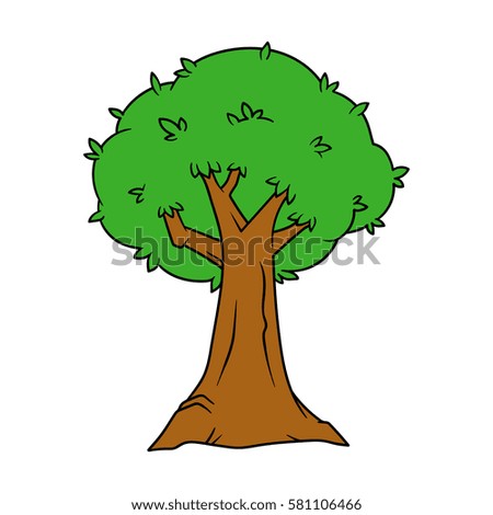 Cartoon Tree Vector Illustration
