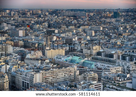 Paris, France, cityscape Royalty-Free Stock Photo #581114611