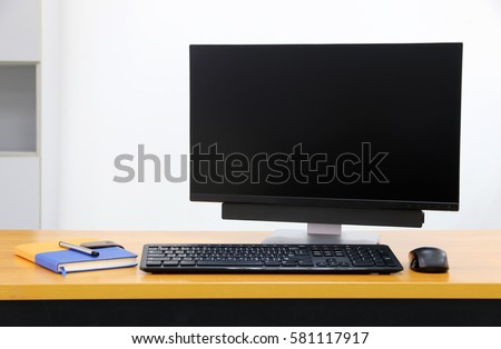 computer screen PC. for business on the table
