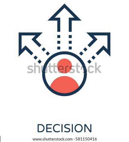 Decision Vector Icon  Royalty-Free Stock Photo #581150416
