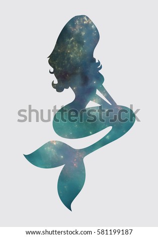 Mermaid nebula Royalty-Free Stock Photo #581199187