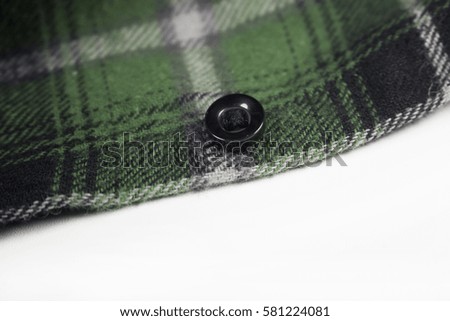green plaid flannel fabric cloth tartan garment textile