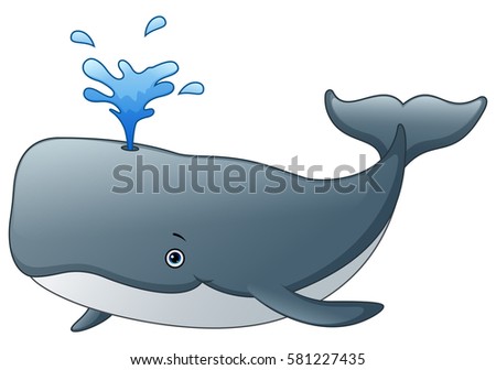 Cute whale cartoon