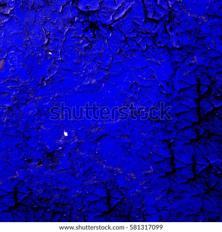 Texture blue paint with cracks