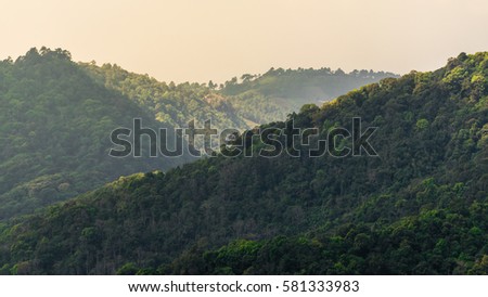 landscape of Doipui Chiangmai Thailand