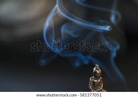 Incenses. Buddha. Buddhism. Smoker. Meditation