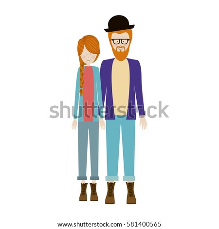 people couple together icon image, vector illustration