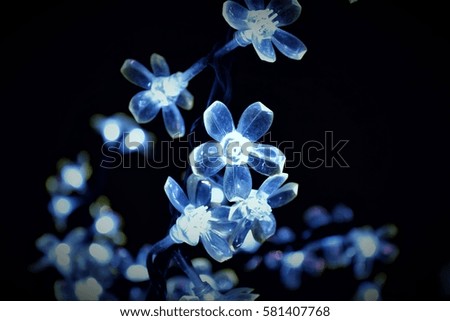 Neon flower Royalty-Free Stock Photo #581407768