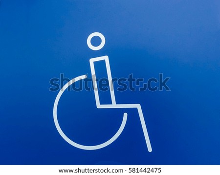 Handicapped or wheelchair sign