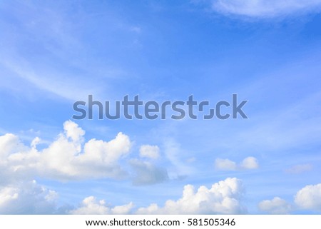 blue sky cloud on air at daylight