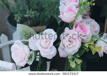 Beautiful artificial flowers
