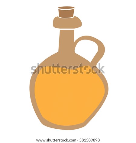 Isolated lotion flask on a white background, Spa icon vector illustration