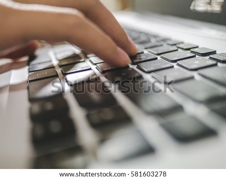 Typing the notebook keyboard