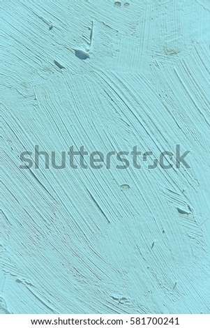 Painting close up of light blue island paradise pantone color  texture for interesting, creative, imaginative backgrounds. For web and design.
