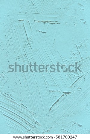 Painting close up of light blue island paradise pantone color  texture for interesting, creative, imaginative backgrounds. For web and design.
