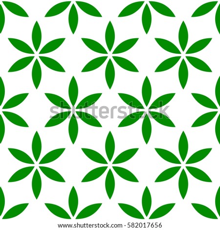 Seamless pattern with simple floral, flower motif