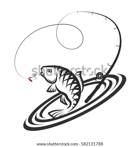 Fish jumping for bait and fishing rod design