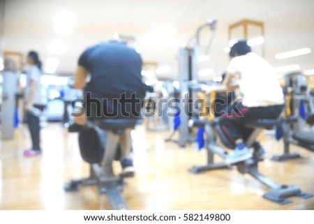 Picture blurred  for background abstract and can be illustration to article of fitness center