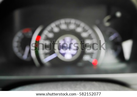 Picture blurred  for background abstract and can be illustration to article of Gauge the car