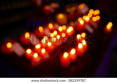 Picture blurred  for background abstract and can be illustration to article of candle light