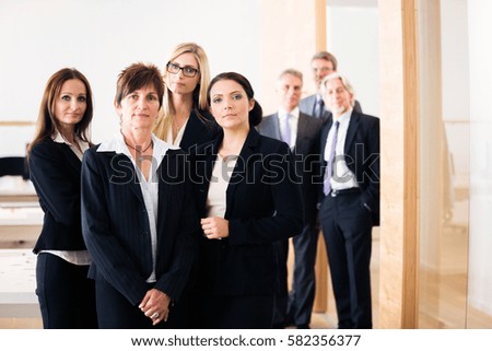 Business Team Posing For A Group Shot