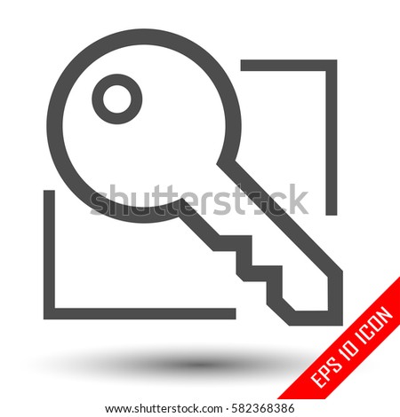 Key icon. Key logo. Clue icon.
