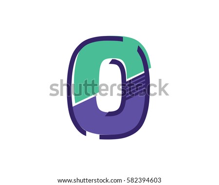 Modern O Alphabet Symbol Suitable For Technology Logo, Infographics, Print, Digital, Logo, Icon, Apps, T-Shirts and Other Marketing Material Purpose.